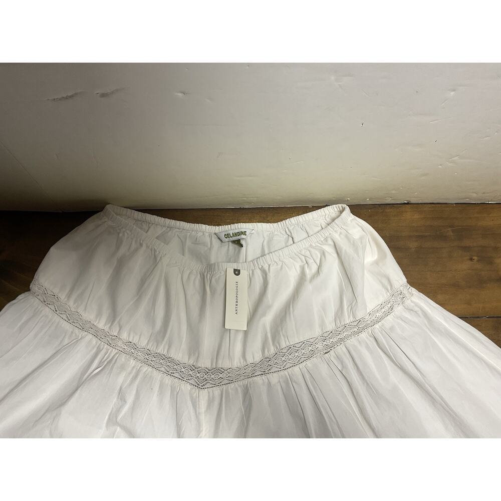 Anthropologie Celandine Beachy CulottePants Wide-Leg Flora Lace Medium NWT - Picture 3 of 11